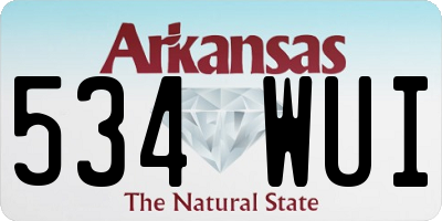 AR license plate 534WUI