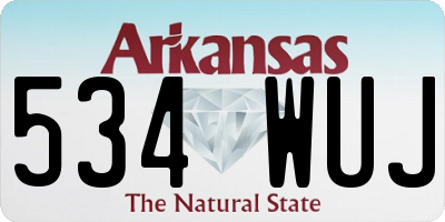 AR license plate 534WUJ