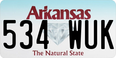 AR license plate 534WUK