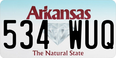 AR license plate 534WUQ