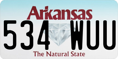 AR license plate 534WUU