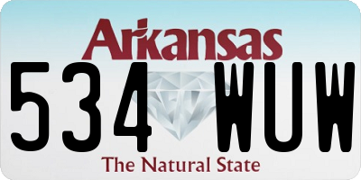 AR license plate 534WUW