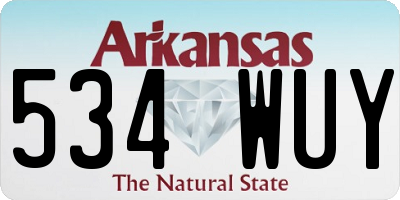AR license plate 534WUY