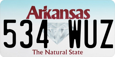 AR license plate 534WUZ