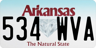 AR license plate 534WVA