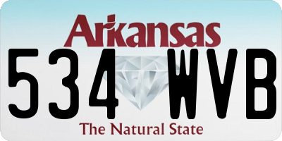 AR license plate 534WVB