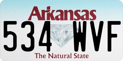 AR license plate 534WVF