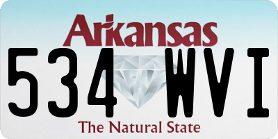 AR license plate 534WVI