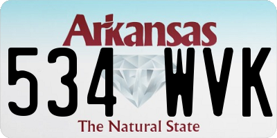 AR license plate 534WVK