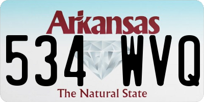 AR license plate 534WVQ