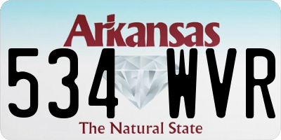 AR license plate 534WVR