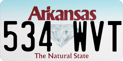 AR license plate 534WVT