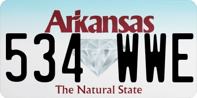 AR license plate 534WWE