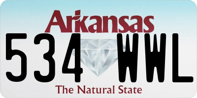 AR license plate 534WWL