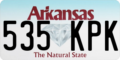 AR license plate 535KPK