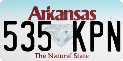 AR license plate 535KPN