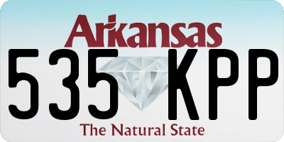 AR license plate 535KPP