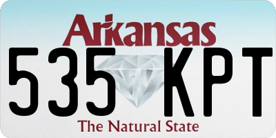 AR license plate 535KPT