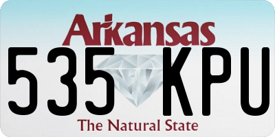 AR license plate 535KPU