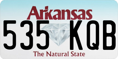 AR license plate 535KQB