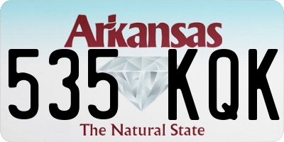 AR license plate 535KQK