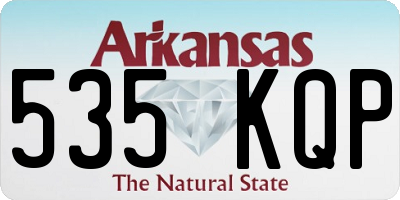 AR license plate 535KQP