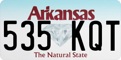 AR license plate 535KQT