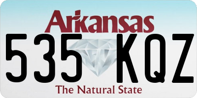 AR license plate 535KQZ