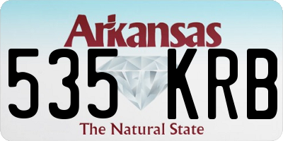 AR license plate 535KRB