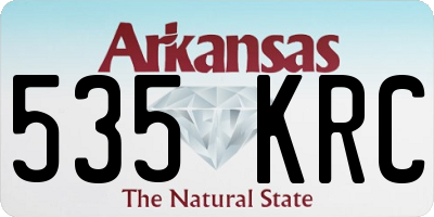 AR license plate 535KRC