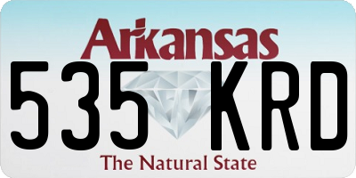 AR license plate 535KRD
