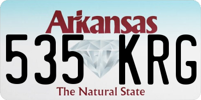 AR license plate 535KRG
