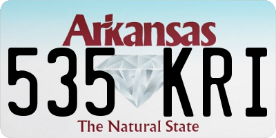 AR license plate 535KRI