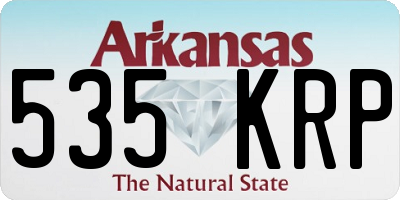 AR license plate 535KRP