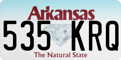 AR license plate 535KRQ