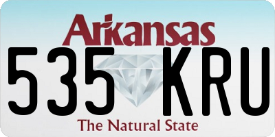 AR license plate 535KRU