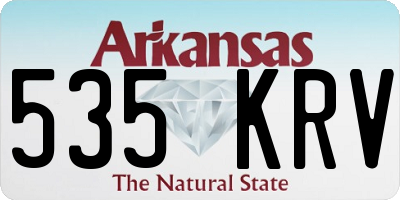 AR license plate 535KRV