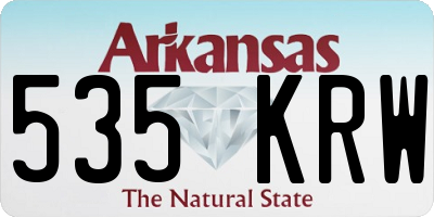 AR license plate 535KRW