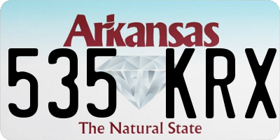 AR license plate 535KRX