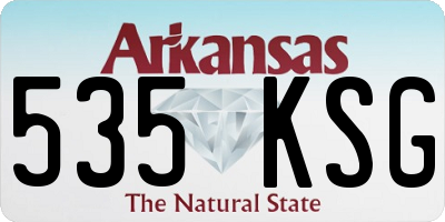 AR license plate 535KSG