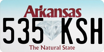 AR license plate 535KSH