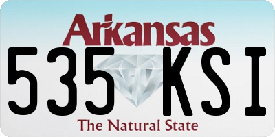 AR license plate 535KSI