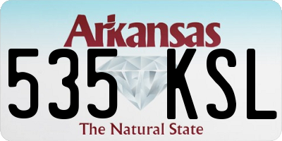 AR license plate 535KSL