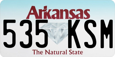 AR license plate 535KSM
