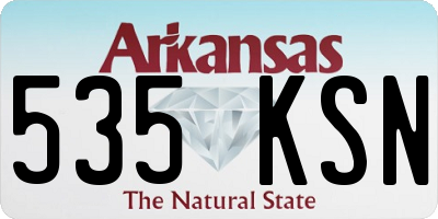 AR license plate 535KSN