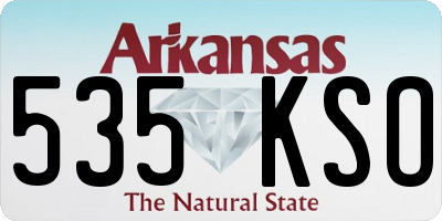 AR license plate 535KSO