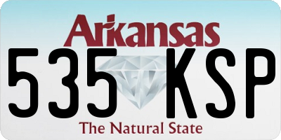AR license plate 535KSP