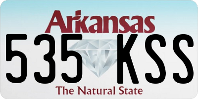AR license plate 535KSS