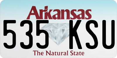 AR license plate 535KSU