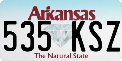 AR license plate 535KSZ